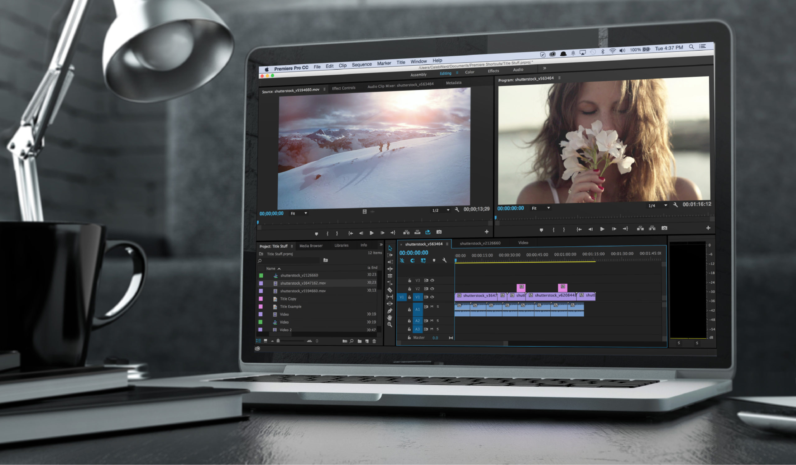 Видеомонтажер Premiere Pro
